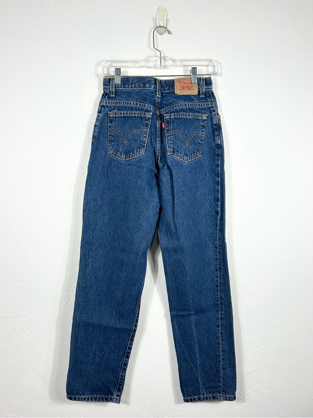 Levis 550 Vintage 90s High Waist Relaxed Tapered Medium Wash Jeans 6